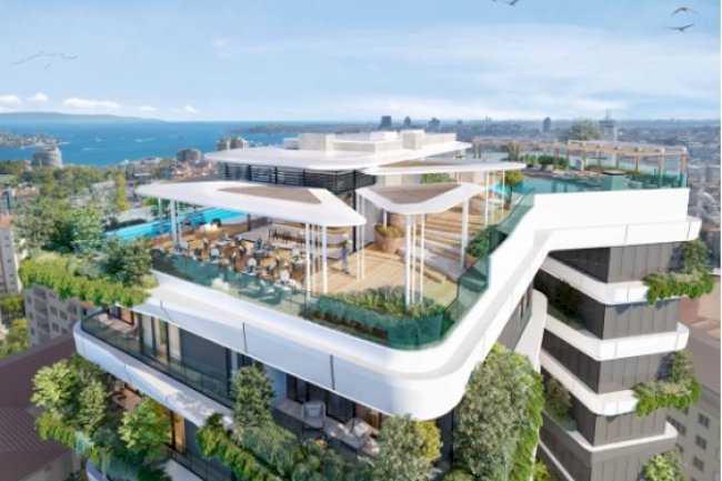 Beşiktaş ta yeni bina daire fiyatları apronda